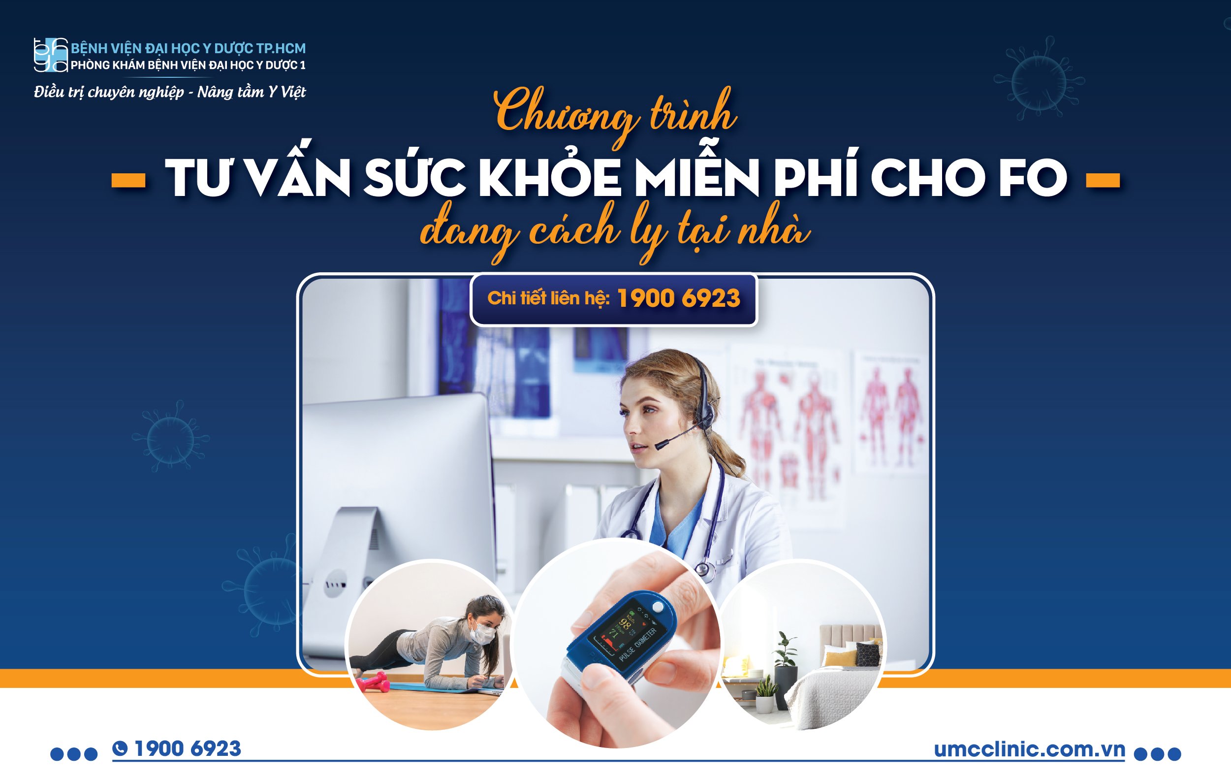 CHƯƠNG TRÌNH TƯ VẤN SỨC KHỎE MIỄN PHÍ CHO F0 ĐANG CÁCH LY TẠI NHÀ